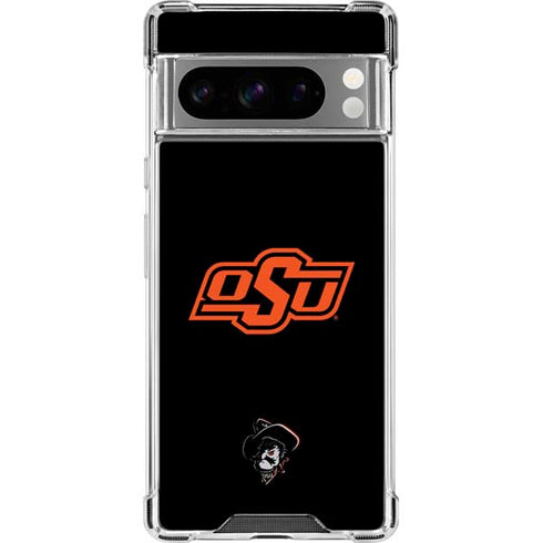 Oklahoma State University OSU on Black Google Pixel 8 Pro Clear Case